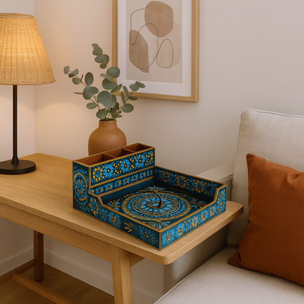 Wooden stationary Box and Tray