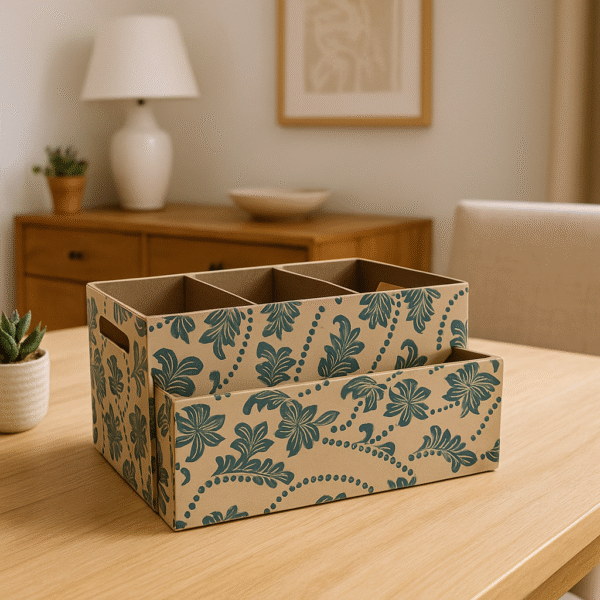 Wooden Stationary and tissue holder